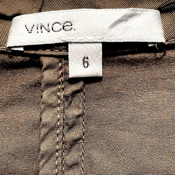 Vince Military Utility Olive Blazer Jacket size 6 - Picture 4 of 7